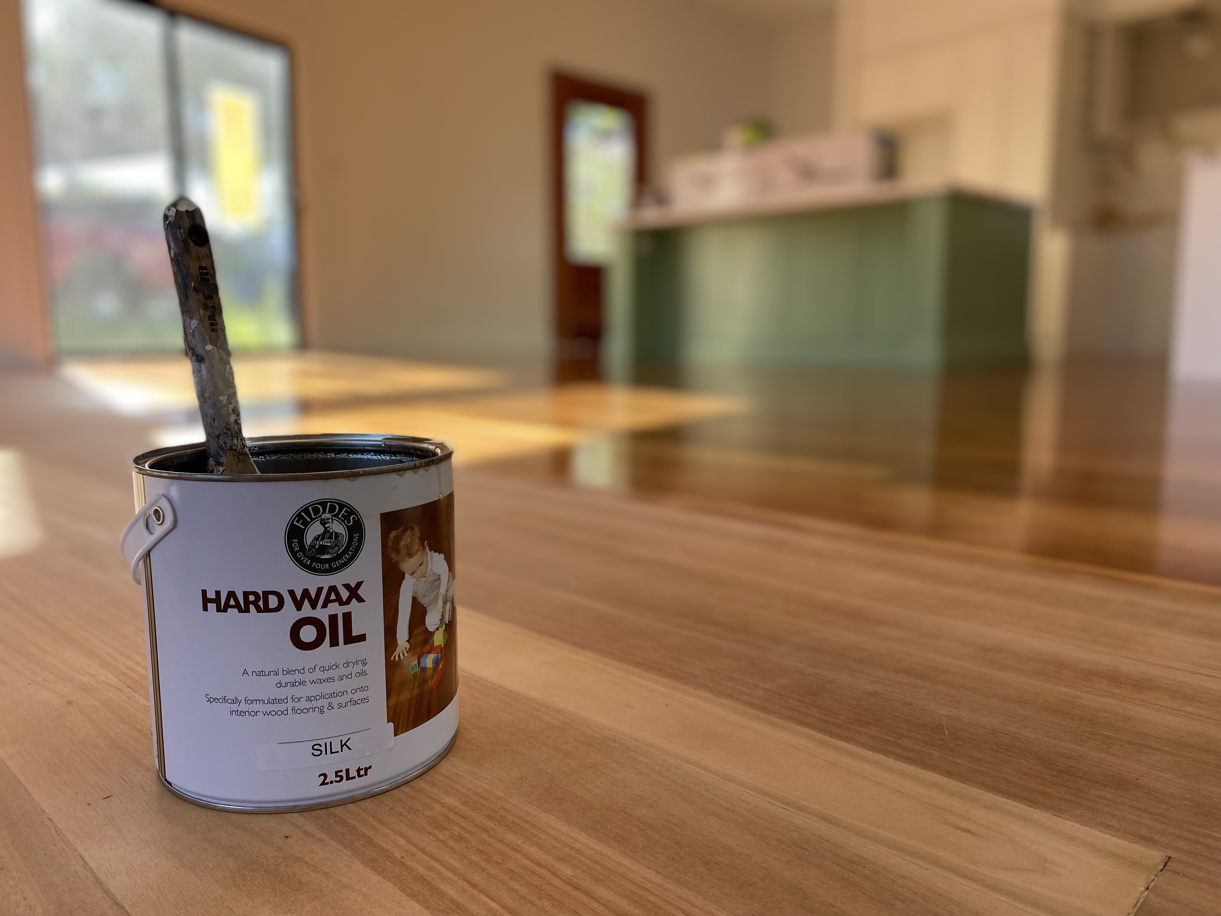Hardwood floor after refinishing